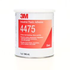 3M™ Industrial Plastic Adhesive 4475 Clear, 1 Quart