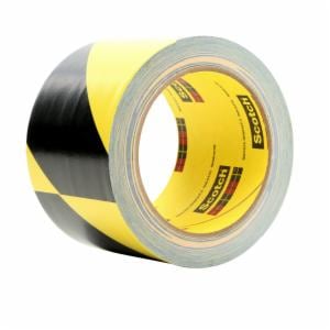 3M™ Safety Stripe Vinyl Tape 5702, Black/Yellow, 3 in x 36 yd, 5.4 mil, 12 Roll/Caseimage