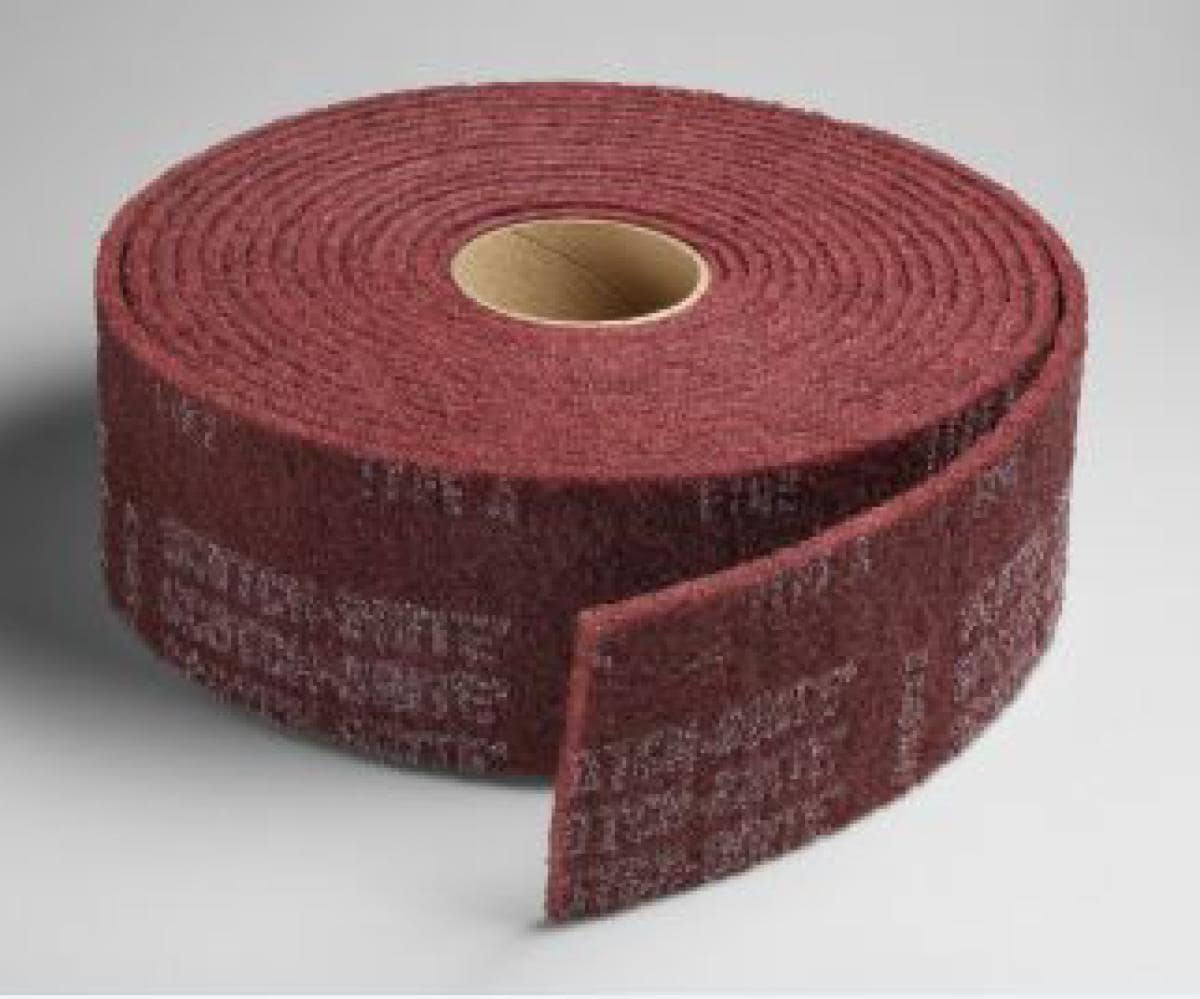 Rollo de Pulido de Alto Brillo 3M ™ ScotchBrite™, Vino Tinto, 15 cm x