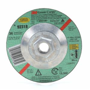 3M™ Green Corps Cutting/Grinding Wheel, T27, 36, 7 in x 1/8 in x 5/8 in-11 Internal, 10/Carton, 20 ea/Case image 3M™ Green Corps Cutting/Grinding Wheel, T27, 36, 7 in x 1/8 in x 5/8 in-11 Internal, 10/Carton, 20 ea/Caseimage