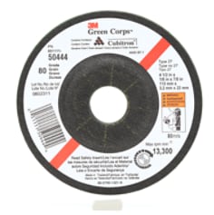 3M™ Green Corps™ Flexible Grinding Wheel, AB03219, grade 36, 5 in x 1/8 in  x 7/8 in