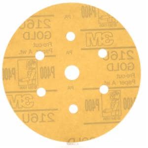 3M™ Hookit Gold Disc Dust Free 216U 01073, 6 in, P400, 100 Discs/Carton, 4 Cartons/Case image 3M™ Hookit Gold Disc Dust Free 216U 01073, 6 in, P400, 100 Discs/Carton, 4 Cartons/Caseimage