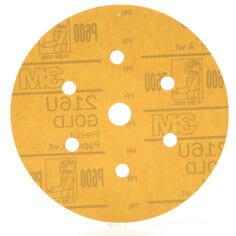 3M Hookit Gold Paper Disc D/F, 01091, 6 in, P600A