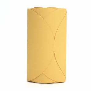 3M™ Stikit Gold Film Disc Roll, 01332, 6 in, P100 grade, 75 discs per roll, 6 rolls per case image 3M™ Stikit Gold Film Disc Roll, 01332, 6 in, P100 grade, 75 discs per roll, 6 rolls per caseimage