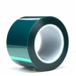 3M™ Polyester Tape 8992, Green, 3 in x 72 yd, 3.2 mil, 12 Roll/Caseimage