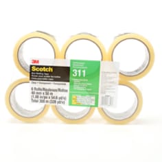 Scotch® Perf Box Sealing Tape 311 Clear, 48mm x 50m