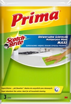 PRIMA ŚCIERECZKI UNIWERSALNEe 'Jak Bawełna' MAXI 3 szt