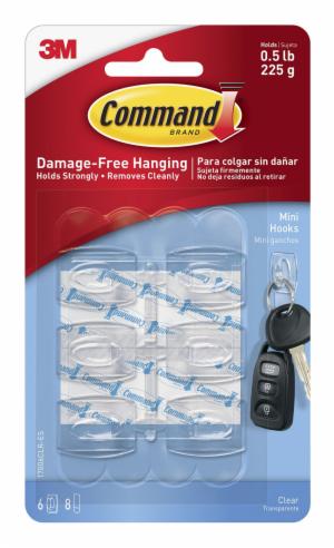 Command Mini Clear Hooks 17006CLR-ES image Command Mini Clear Hooks 17006CLR-ESimage