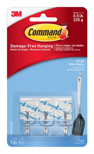 9 Hooks, White 17067-VP 17067-9ES Command Wire Hooks Decorate Damage Free