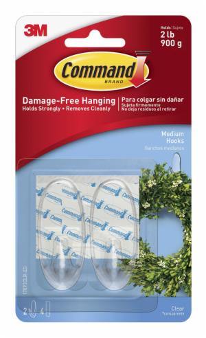 Command Medium Clear Hooks 17091CLR-ES image Command Medium Clear Hooks 17091CLR-ESimage