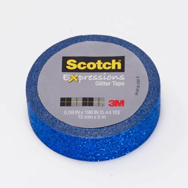 Scotch Expressions Glitter Tape C514-BLU2