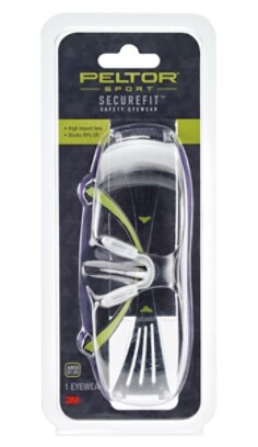 Peltor Sport SecureFit, Clear, SF400-PC-8