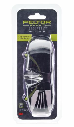 Peltor Sport SecureFit Safety Eyewear, SF400-PG-8, Gray/AF Lens, 8ea/csimage