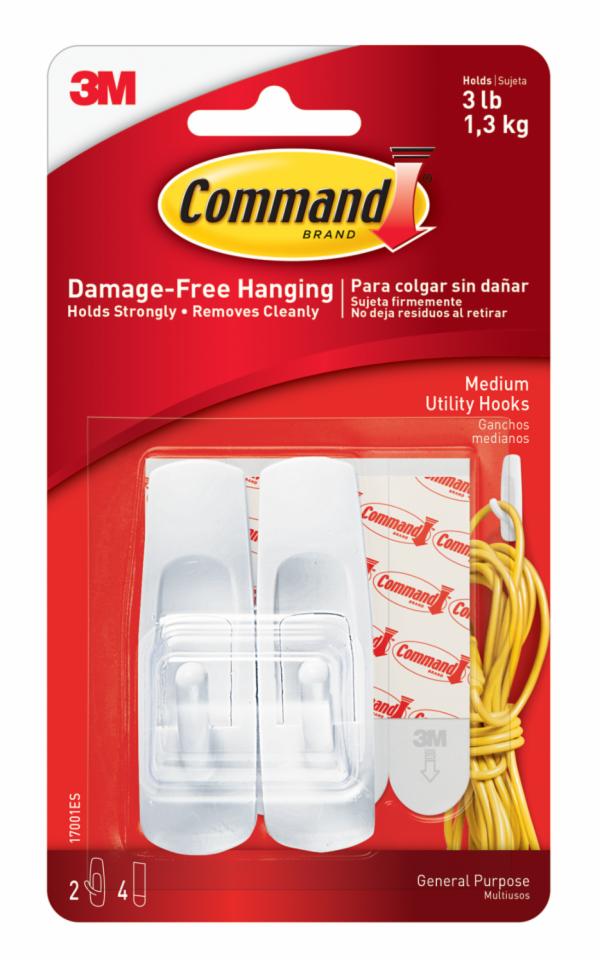 Command Medium Utility Hooks 17001ES