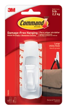 Gancho para Colgar Ropa Command®, Grande, Blanco