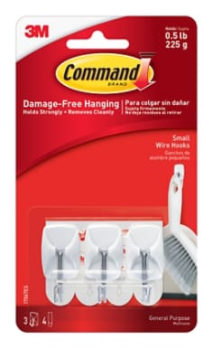 COMMAND WHITE LARGE WIRE HOOKS 1PK