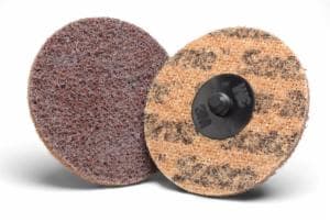 Scotch-Brite Roloc SC Surface Conditioning Disc, SC-DR, A/O Coarse, TR, 4 in, 500 ea/Case image Scotch-Brite Roloc SC Surface Conditioning Disc, SC-DR, A/O Coarse, TR, 4 in, 500 ea/Caseimage