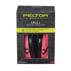 Peltor(TM) Sport Earmuffs 97022-6C, Pink Small, 6/Case