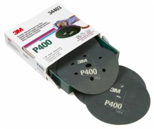 3M™ Hookit Flexible Abrasive Disc 270J, 34402, 6 in 7H, Dust Free, P320, 25 discs per carton, 5 cartons per caseimage