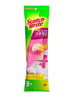 황토숯 고리형 고무장갑(중)