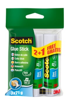 Scotch® marqueur de colle permanent, 2 marqueurs + 1 gratuit, 21 g