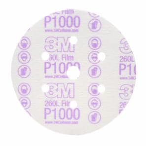 3M™ Hookit Finishing Film Abrasive Disc 260L 01069, 6 in, Dust Free, P1000, 100 Discs/Carton, 4 Cartons/Case image 3M™ Hookit Finishing Film Abrasive Disc 260L 01069, 6 in, Dust Free, P1000, 100 Discs/Carton, 4 Cartons/Caseimage