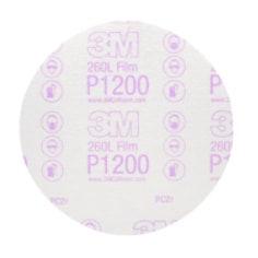 3M™ Hookit™ Finishing Film Disc, 260L, 00968, P1200, 6 in (15.24