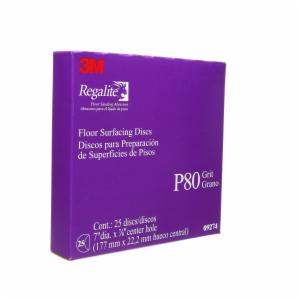 3M™ Regalite Floor Surfacing Discs 09274, 7 in x 7/8 in, 752I, P80 Grit, 200/caseimage