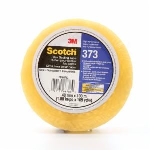 Scotch Box Sealing Tape 373, Clear, 48 mm x 100 m, 36/Case, Individually Wrapped Conveniently Packaged image Scotch Box Sealing Tape 373, Clear, 48 mm x 100 m, 36/Case, Individually Wrapped Conveniently Packagedimage