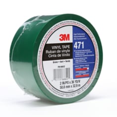 3M™ Vinyl Tape 471 Green, 2 in x 36 yd 5.2 mil