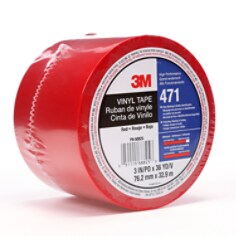 3M™ Vinyl Tape 471 Red, 3 in x 36 yd 5.2 mil