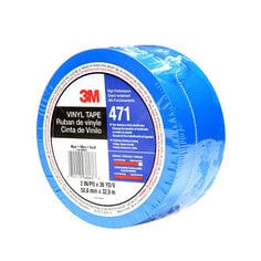 3M™ Vinyl Tape 471 Blue, 2 in x 36 yd 5.2 mil