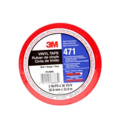 3M™ Vinyl Tape 471 Red, 2 in x 36 yd 5.2 mil