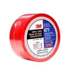 3M™ Vinyl Tape 471 Red, 2 in x 36 yd 5.2 mil
