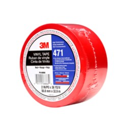 3M™ Vinyl Tape 471 Red, 2 in x 36 yd 5.2 mil