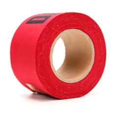 Out of Package Single Image; Left side shot; Scotch® Repulpable Barricade Tape 515, DANGER, Red