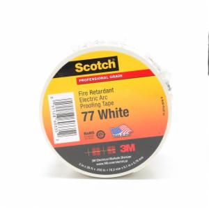 Scotch Fire-Retardant Electric Arc Proofing Tape 77W, 3 in x 20 ft, White/Gray, 1 roll/carton, 10 rolls/Case image Scotch Fire-Retardant Electric Arc Proofing Tape 77W, 3 in x 20 ft, White/Gray, 1 roll/carton, 10 rolls/Caseimage