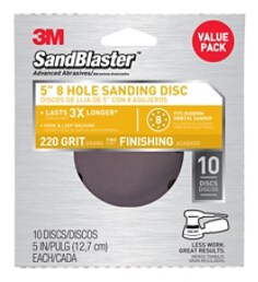 3M(TM) SandBlaster(TM) 5in 8-Hole Sanding Disc 99525ES ValuePack