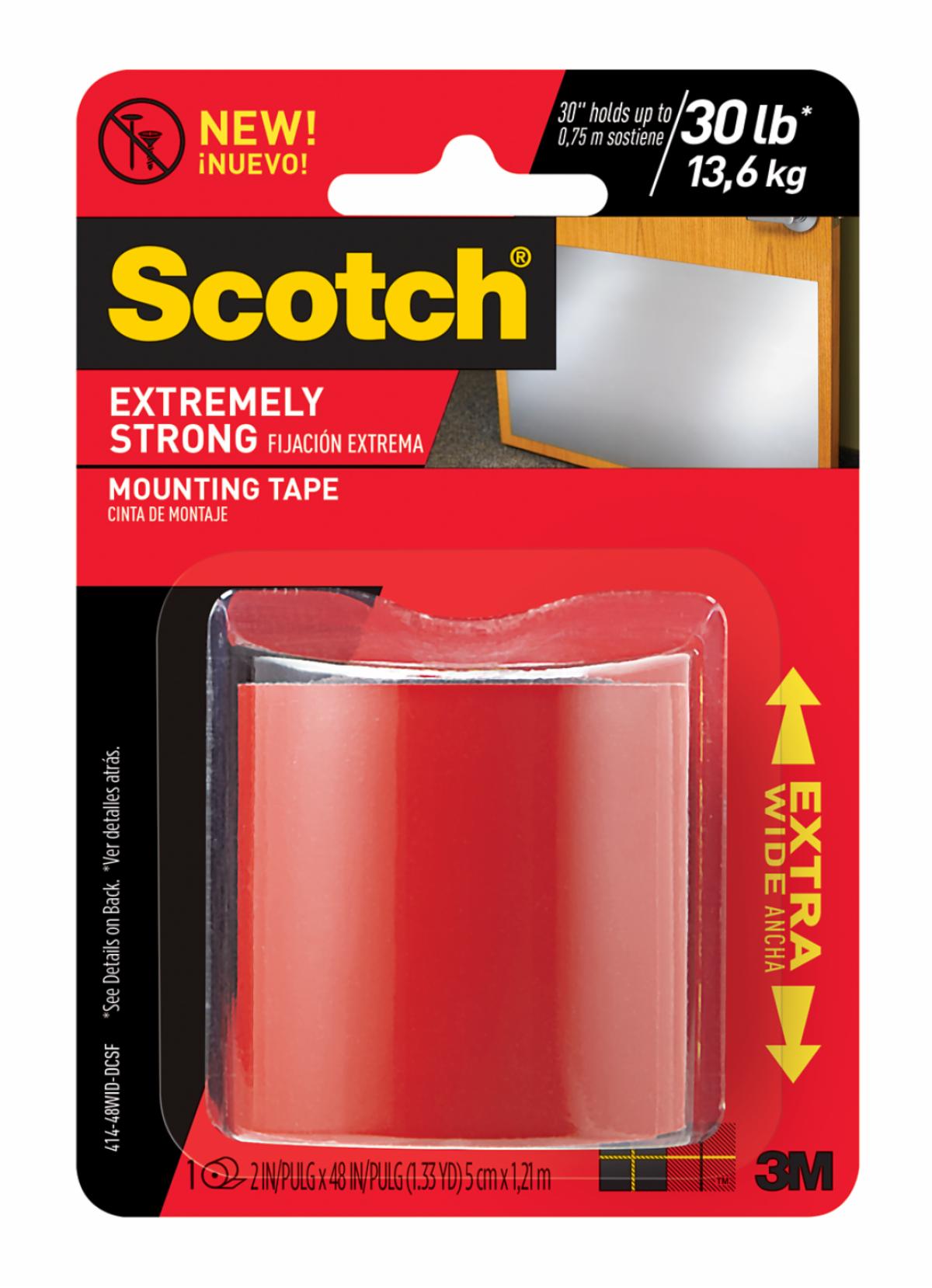 Scotch® Extreme Mounting Tape 5cm x 1.2m, 41448WIDDCSF 3M