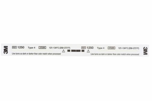 3M™ Comply™ Steam Chemical Indicator Strip, 1250, Type 4, 5/8 in x 8 in  (1.5 cm x 20 cm), 240/CAR, 8 CAR/CS, 1920/CS