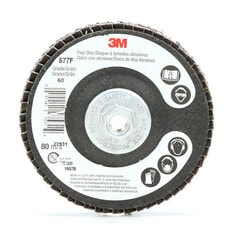 3M™ Flap Disc 577F, T29 4 in x 3/8-24 60 YF-weight