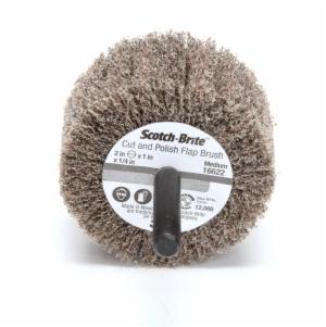 Scotch-Brite Cut and Polish Flap Brush, 12 in x 2 in x 5 in, 7A MED, 1ea/Caseimage