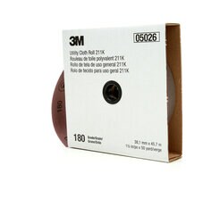 3M™ Utility Cloth Roll 211K, 1-1/2 in x 50 yd 180 J-weight