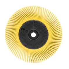 Scotch-Brite™ Brosse Radial Bristle BB-ZB, TA, jaune, Ø 150 mm x 13 mm x 25 mm, P80