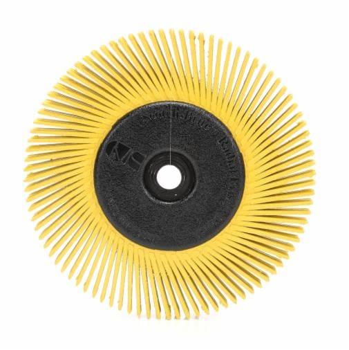 Scotch-Brite™ Brosse Radial Bristle BB-ZB, TA, jaune, Ø 150 mm x 13 mm x 25 mm, P80