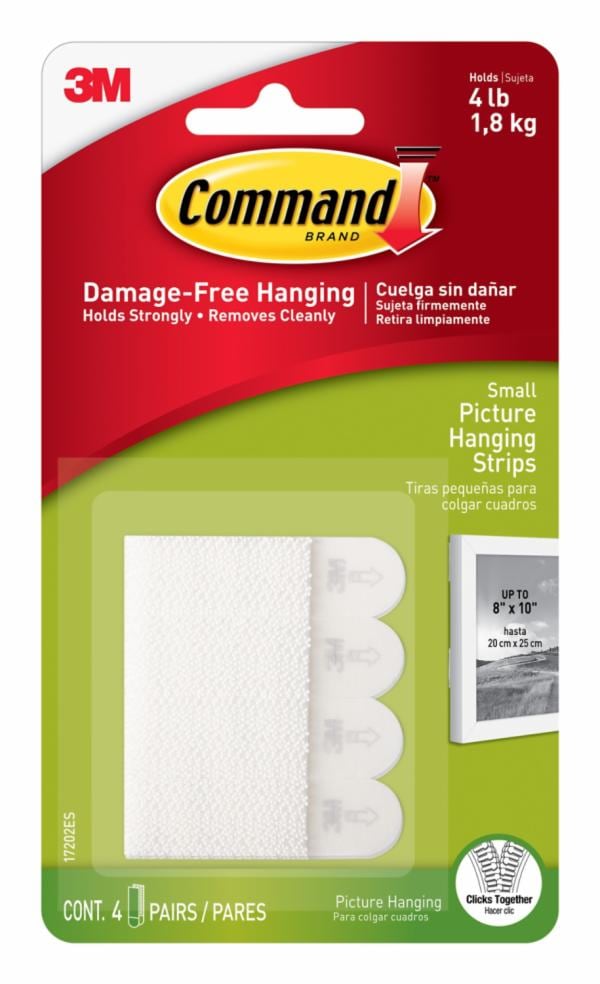 Command Small Picture Hanging Strips 17202