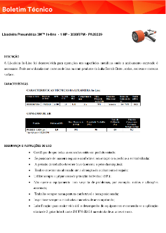 Lixadeira Pneumática 3M™ In-line - 1 HP - 3500RPM - PN28339 | 3M