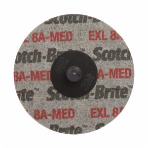 Scotch-Brite Roloc EXL Unitized Wheel, XL-UR, 8A Medium, TR, 3 in, 10/Carton, 40 ea/Caseimage