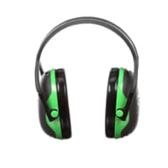 3M™ Peltor™ Over-the-Head Earmuffs, X1A, black/green