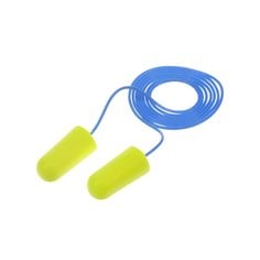 3M™ E-A-Rsoft Yellow Neon Earplugs, 311-1250, foam roll down, corded